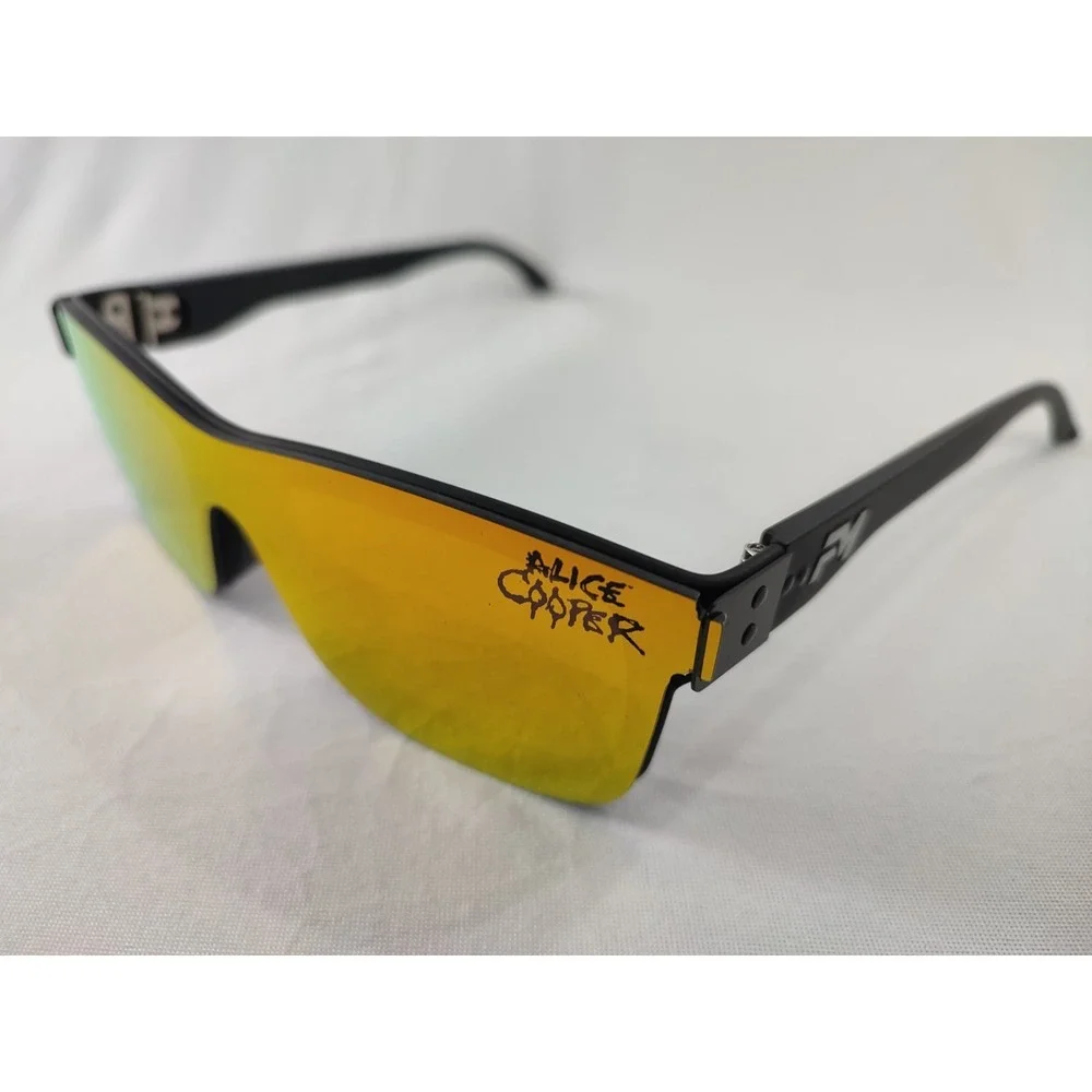 ULTRA RARE Alice Cooper Fast Metal Alpine‎ Sunglasses Black 50% Donation Charity